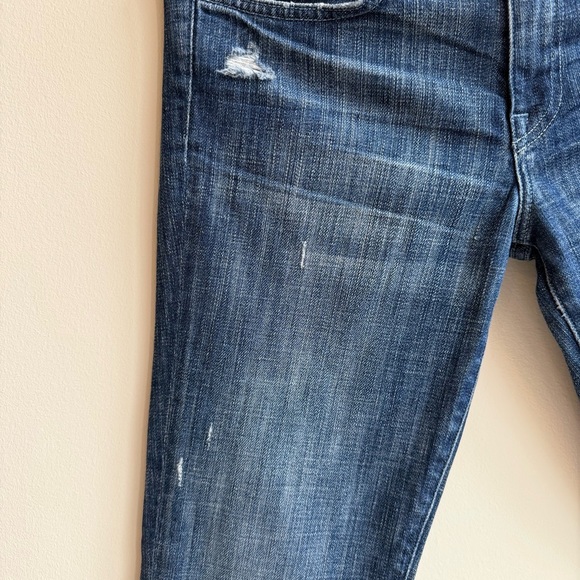 WildFox Dark Blue Distressed Skinny Jeans - Picture 4 of 14